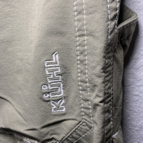Kuhl Mens Kargo Cargo Shorts Stretch SZ 32 Green - Picture 9 of 16